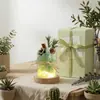 Set de regalo de aromaterapia sin fuego con aceites esenciales, que incluye una piedra difusora, fragancia de cristal, una luz nocturna romántica y es perfecto como regalo de cumpleaños o un detalle considerado para una amiga.