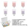 Vela Aromática de Dopamina Vaso de Vidrio Set de Regalo 6 Piezas Caja de Regalo Cera de Soya Aromática Rosa