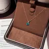 Elegante y Refrescante Collar de Zirconia Gota de Agua, Estilo Coreano Lujo Ligero Versátil Cadena Súper Brillante para Clavícula, Collar de Moda de Gama Alta para Mujeres Venta al por Mayor