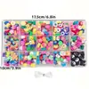 Venta transfronteriza de set de 24 compartimentos de cuentas de arcilla blanda para pulseras, collares y accesorios DIY para niños, directo del fabricante