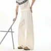 Pantalones Casuales de Pierna Ancha con Textura para Hombre, Pantalones Delgados de Pierna Recta para Verano, Sueltos y con Caída, Pantalones Casuales Versátiles