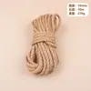 Fabricante Venda Quente Corda de Cânhamo Corda de Juta Artesanal DIY Estrutura de Escalada para Gatos Amarração Bondage Corda de Cânhamo Natural 10m Retrô Atacado