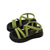 Sandalias de plataforma de estilo de hada para mujer que aumentan la altura, nuevo súper popular verano 2026, zapatos casuales versátiles para la playa para combinar con faldas
