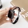 Adequado para Apple iwatch8/7/6 Nova Pulseira Transfronteiriça 9 Bamboo Pattern Advanced Magnetic Black Buckle Folha de silicone