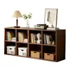 Estante de Livros Armário de Grade Doméstico Armário de Armazenamento Multicamadas Armário Lateral Integrado de Parede Armário de Armazenamento de Chão Armário de Armazenamento Simples para Sala de Estar