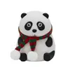 Luz Noturna Popular de Silicone Panda Transfronteiriça, Luz com Sensor de Toque, Luz de Respiração de Sete Cores, Luminária de Cabeceira para Quarto, Atacado de Comércio Exterior