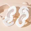 Pendientes Geométricos Irregulares de Acrílico Transfronterizos Europeos y Americanos, Estilo Personalizado de Celebridad de Internet, Temperamento Exagerado, Pendientes de Gama Alta para Mujer