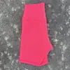 Shorts Deportivos de Yoga para Mujer de Cintura Alta Doble Textura para Ciclismo Naked de Alta Elasticidad Anti-rozaduras Ligeros Transpirables
