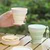 Nueva Taza de Agua Plegable, Taza Portátil de Viaje para Cepillarse los Dientes en Hotel, Taza de Compresión para Acampar al Aire Libre, Taza de Silicona Retráctil