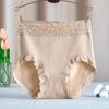 Roupa interior feminina de algodão cintura alta plus size sem costura confortável virilha de algodão respirável cueca feminina cueca