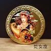 Monedas Conmemorativas de las Doce Constelaciones Europeas y Americanas Chapadas en Oro 12 Constelaciones Tarot Medallón Conmemorativo de los Deseos Sol Monedas de Colores Moneda Extranjera