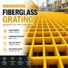 Plástico reforzado con fibra de vidrio (PRFV) rejilla, rejilla de PRFV moldeada, paneles de plataforma de pasarela resistentes a la corrosión, anticorrosión