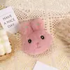 Acessórios de broche de cabeça de coelho de pelúcia de desenho animado acessórios boneca boneca pino coelho branco fofo acessórios de vestuário atacado
