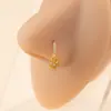 Anillo de Nariz Colgante de Corona Caliente Transfronterizo Zirconia Microincrustada Joyería de Nariz Perforada Popular de Alta Gama Europea y Americana de Moda Fresca