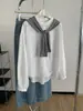 Camisa Simple Estilo Coreano Lyocell Tencel para Mujer Otoño Temprano 2026, Versión Coreana Blusa de Cuello Redondo Estilo Vintage Francés Old Money