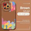 Funda de Teléfono Tk Popular Estilo Curativo Bloqueo de Color Graffiti Amigable con la Piel para Apple 18Pm, Funda Suave Anti-Caídas de Alta Apariencia para iPhone 16