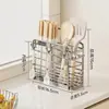 Suministrado Directamente de la Fuente, Soporte para Palillos de Acero Inoxidable 304 para Uso Doméstico, Escurridor de Palillos, Estante de Almacenamiento de Utensilios Montado en la Pared, Estante de Almacenamiento para Cocina