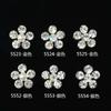 Nuevo tocado nupcial diy accesorios de metal flor Perla Diamante de imitación accesorios para el cabello spot 5523-5525