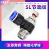 Válvula reguladora neumática manguera de compresor de aire válvula de mariposa interruptor de control de velocidad del cilindro junta de tubería de aire conector rápido SL8-02