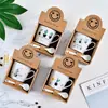 Taza de Cerámica de Dibujos Animados Apertura Regalo Pequeño Creativo Taza Individual Actividad de Empuje Taza Práctica Taza de Café Estampado LOGOTIPO