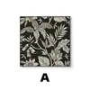 Arte de Parede Grande Minimalista Estilo Francês com um Toque Vintage de Alto Padrão, Apresentando Murais de Plantas e Flores, Adequado para Decoração de Sala de Estar, Sala de Jantar e Hall de Entrada Estilo Americano