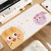 Mouse pad de feltro de diatomita com pompom de desenho animado, pad extra grande para mesa de escritório, pad para teclado de computador, pad para superfície de mesa