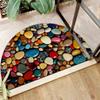 Alfombrillas de Piso de Terciopelo de Cristal Serie 3D Estilo Americano Transfronterizas para Entrada de Casa, Felpudos Resistentes a la Suciedad y al Desgaste, Alfombrillas Antideslizantes para Baño
