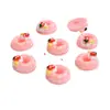 Resina de Liquidación Donut Simulación Comida Juguete Accesorios Hecho a Mano DIY Decoraciones para Funda de Teléfono Maceta Marco de Fotos Materiales de Decoración