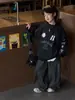 TaiRu 2026 Outono Novo Estilo Coreano Jaqueta de Baseball Americana para Meninos com Estampa de Letras, Top da Moda para Crianças