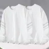 Moletom Masculino Gola Redonda, Marca Tendência Outono, Versátil Estampado Solto Manga Longa, Roupa Unisex para Casal, Top de Estudante