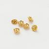 Paquete de 18k color oro reteniendo Xizang copo de nieve 6mm tapa de flor soporte de cuentas toroide diy collar tapa de cuentas soporte accesorios hechos a mano