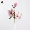 Venda Direta de Fábrica, Flores Artificiais de Magnólia em PU com Toque Real, Flores Artificiais para Ambientes de Estilo Tradicional, Decoração de Mesa de Centro para Casa, Acessórios para Arranjos de Flores