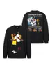 Camiseta de manga larga para hombre Stewell Kobe O'Neal transfronteriza lavada copo de nieve holgada peso pesado algodón puro