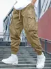 Amazon Wish Pantalones Cargo Deportivos de Exterior de Primavera y Otoño para Hombre con Bolsillos y Puños, Dropshipping Disponible