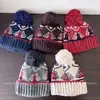 Invierno Retro Árbol de Navidad Moda Gorro de Lana para Mujer Mezcla de Lana Cálido Gorro Pulóver Casual Versátil Gorro Tejido Moderno