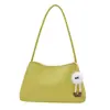 Nova bolsa feminina de tecido para axila, 2025, minimalista, elegante, moderna, versátil, bolsa de mão retrô, bolsa de ombro