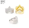 Joyería para el Cabello de Diamante Anillo de Estrella Nueva Moissanita Plata 925 Cruzada Europea y Americana Hip-Hop Conjunto Completo Anillo Personalizado para Niños