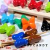 Lindo lazo hecho a mano con cuentas, accesorios de joyería DIY, cuentas sueltas en lindo colgante de agujero recto con cuentas de alta saturación