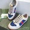 Tenis Retro Clásicos Marca g Sucios para Hombre y Mujer, Estilo Pareja, Distressed Vintage Letra con Cordones Versátiles Planos Casuales