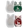 Molde de Silicona para Vela Perfumada de Alce DIY Adorno de Vela Difusor de Animales Navideño Molde para Decoración de Joyería