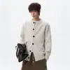 Cardigã Listrado Estilo Americano Suéter Unissex Outono Inverno Solto Tricô Old Money Estilo ins Roupa de Fora Preguiçosa