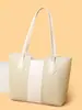 Nova Bolsa Tote Simples Feminina Grande Capacidade Casual de Ombro Alta Aparência Moda Comute Bolsa de Axila Feminina