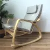 Sillón balancín nórdico sofá perezoso silla de balcón silla de ocio sillón reclinable para mujer embarazada sillón de casa para adulto simple