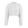 Blazer blanco de cuello en V para mujer FCB European and American Commuter Otoño/Invierno 2026 Nuevo Blazer Corto Moderno Transfronterizo