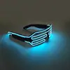 Navidad Gafas Luminosas Inalámbricas Cargables Cortinas Ciencia Ficción Tecnología Luminosa Futura Gafas de Fiesta Escenario Fábrica