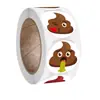 Adesivos Divertidos de Cocô em Rolo, Etiquetas Adesivas Cartoon, Adesivos de Recompensa para Crianças, Adesivos Decorativos para Diários