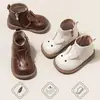 Botas de Cuero de Conejo de Caña Alta para Bebé Niña Nuevo Estilo Primavera y Otoño 2025 Botas para Niñas Botas Individuales para Niños Botas de Cuero Cómodas Ebay