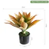 Suculenta Verde de Agave Simulada en Maceta Planta Verde Bonsái Decoraciones de Escritorio Adornos Tienda en Casa Ventana Paisajismo Plantas en Maceta