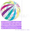 Venta caliente pelota de playa de puntos pelota de agua inflable de PVC para niños pelota a rayas coloridas piscina exterior pelota de lunares en stock