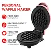 Nova Máquina Portátil Caseira de Fazer Panquecas Waffles Mini Máquina de Café da Manhã Pequena Máquina de Waffles Máquina de Sanduíche Café da Manhã